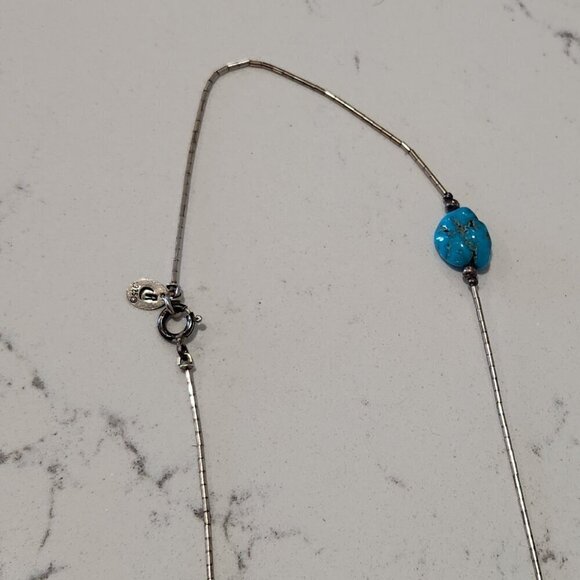 Carolyn Pollack Relios Sterling Silver & Turquoise Necklace - Picture 5 of 5